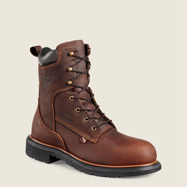 Red Wing Safety Boots Dynaforce® - 8-Inch Waterproof Toe - Brune - Herre 5276-VGULM